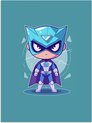 Superheld - Blauw
