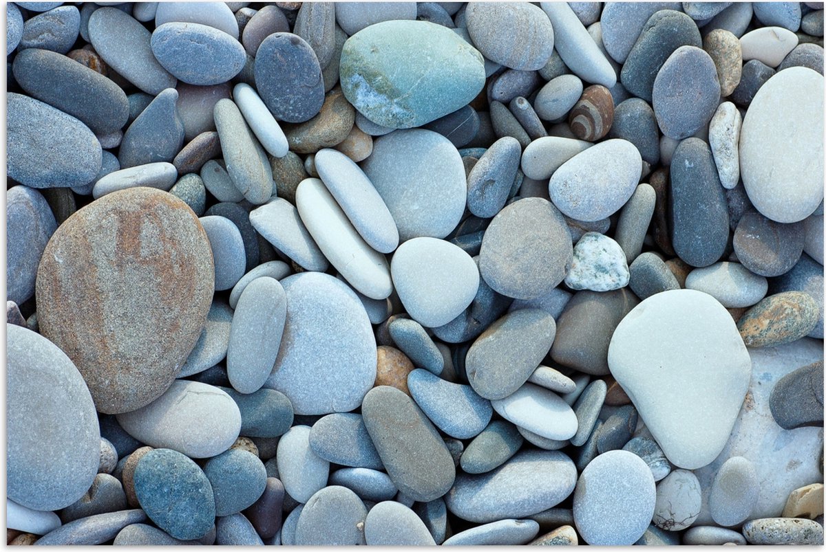 Poster 180x120 cm - Zen stenen - Natuur - Strand - Posters - Wanddecoratie badkamer - Muur