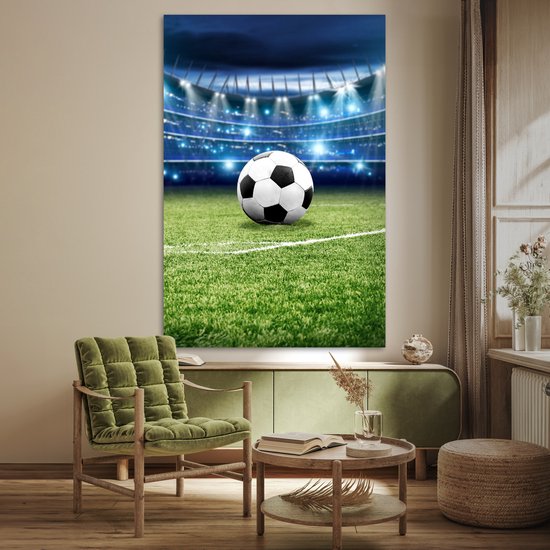 Poster 120x180 cm - Voetbal - Stadion - Bal - Jongens - Posters - Wanddecoratie tienerkamer - Kamer decoratie voor tieners - Tiener jeugdkamer accessoires