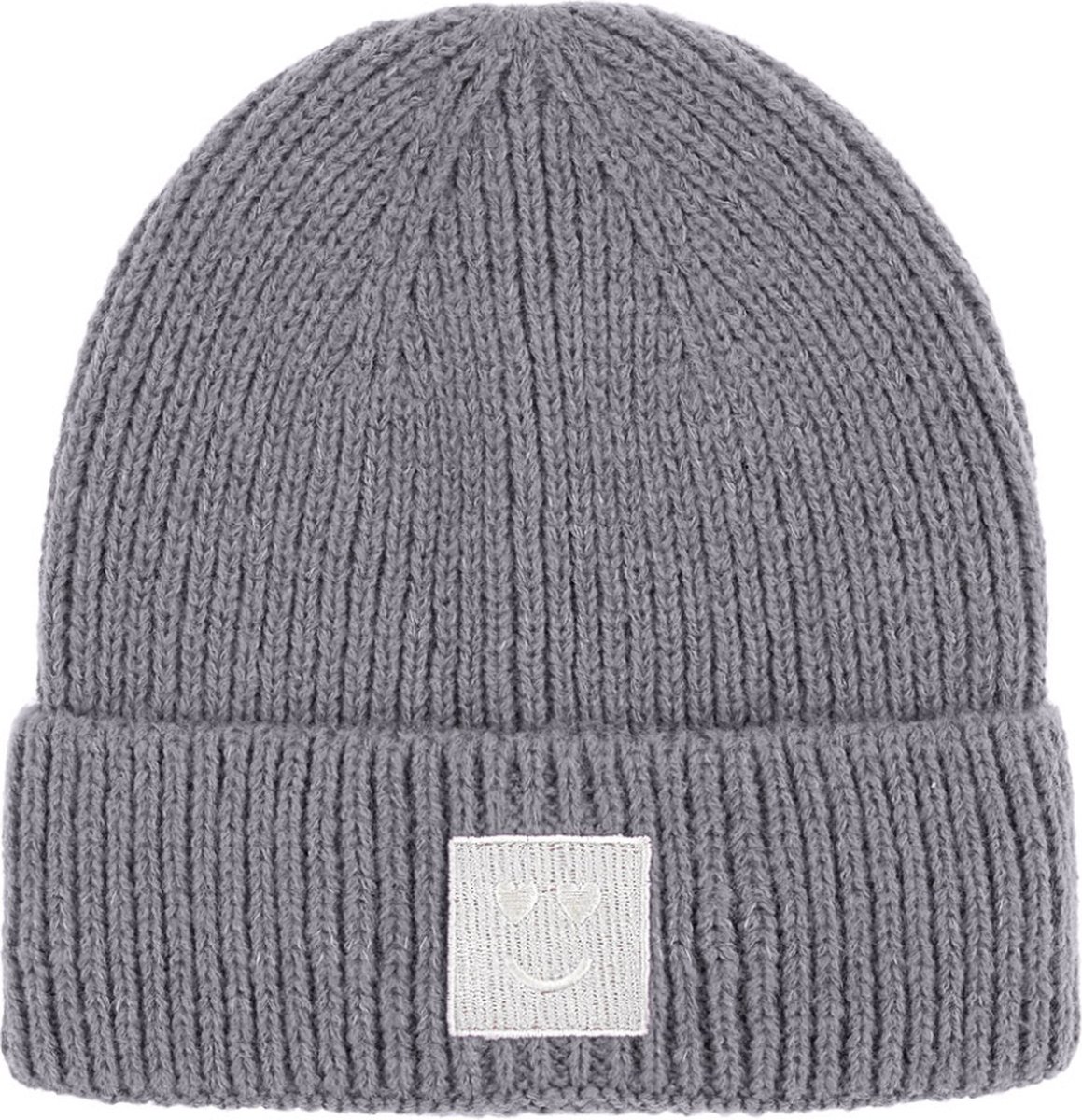 Muts Unisex Beanie – Smiley Grijs