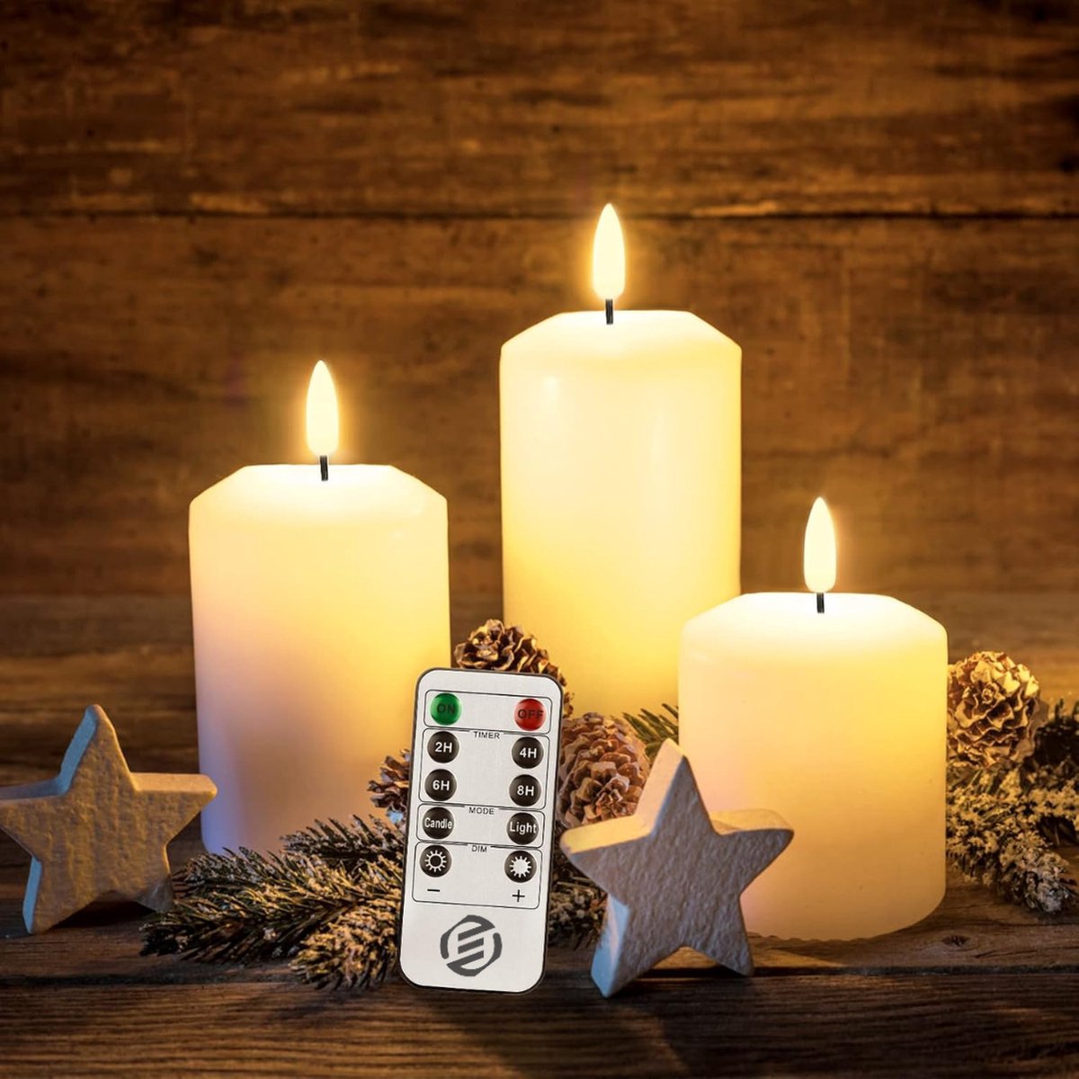 Equivera Led-Kaarsen Wit