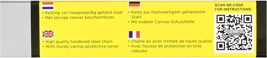 Stahlex Sterk cijferslot - canvas beschermhoes - gehard staal - 100 cm - kleurenmix van Stahlex — afbeelding 3