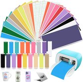 40 vellen zelfklevend vinyl voor Cricut Joy - Premium plotterfolie met 4 transferfolies