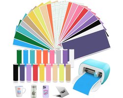40 vellen zelfklevend vinyl voor Cricut Joy - Premium plotterfolie met 4 transferfolies