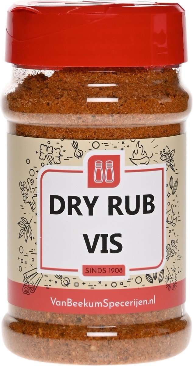 Goedkoopste Van Beekum Specerijen - Dry Rub Vis - Strooibus 200 Gram