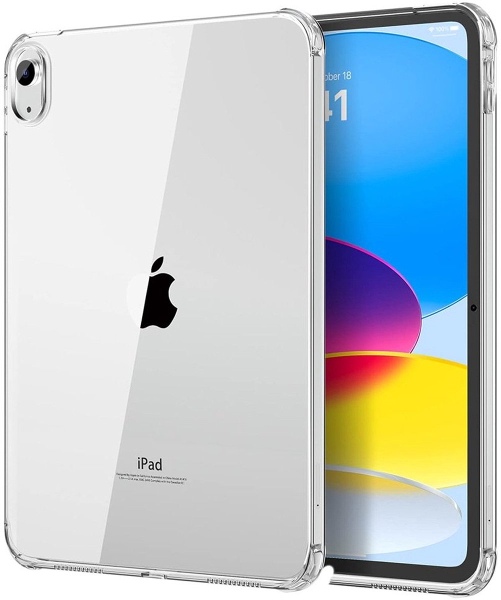 Mobiq - Transparante Backcover geschikt voor iPad 10.9 inch 2022 - transparant