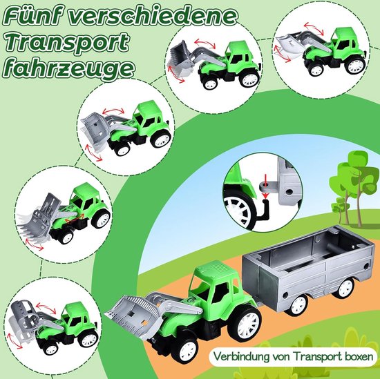 CROSOFMI Bouwset Met Bewegend Zand 2 Pond Zand Met 6 Bouwvoertuigen 10 Verkeersborden En Een Opvouwbare Zandbak En Mallen En Gereedschap Speelgoed Voor Jongens Meisjes 3 4 5 6 7 Jaar Oud