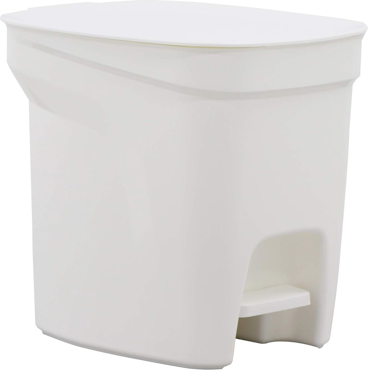 Vuilnisbak 7 liter met pedaal en deksel - Compacte afvalrecyclingbak voor keuken, badkamer en slaapkamer - Duurzaam kunststof - Ruimtebesparend ontwerp