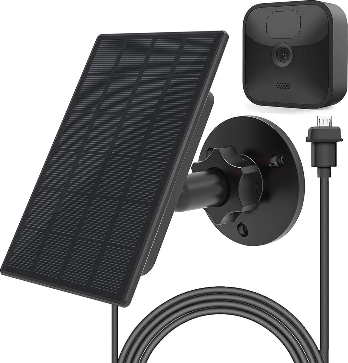 Zonnepaneel voor Buiten Camera's - IP66 Waterdicht 2W Oplader voor Blink Camera's
