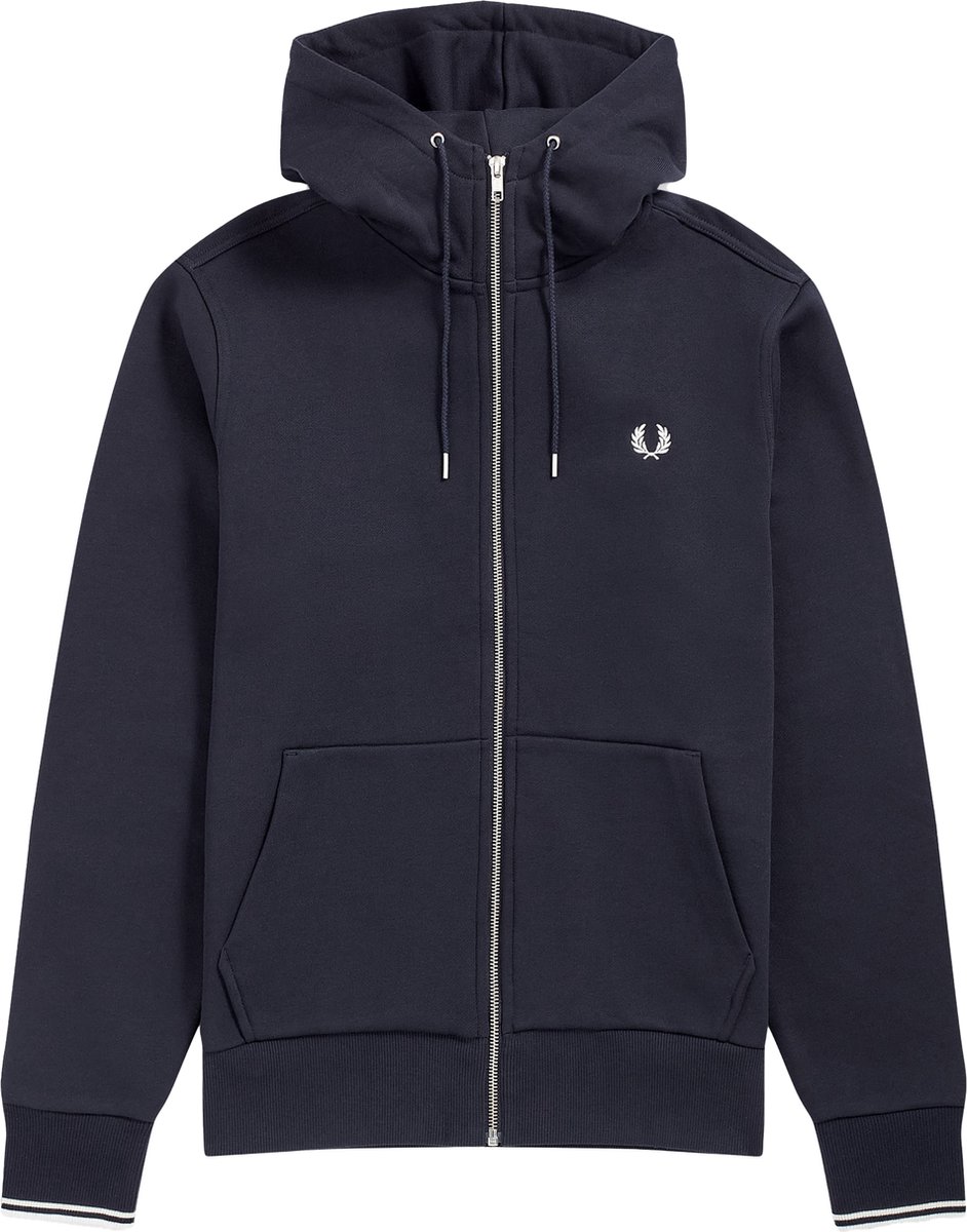 Fred Perry Zip Vest Donkerblauw Heren – Modern-fit
