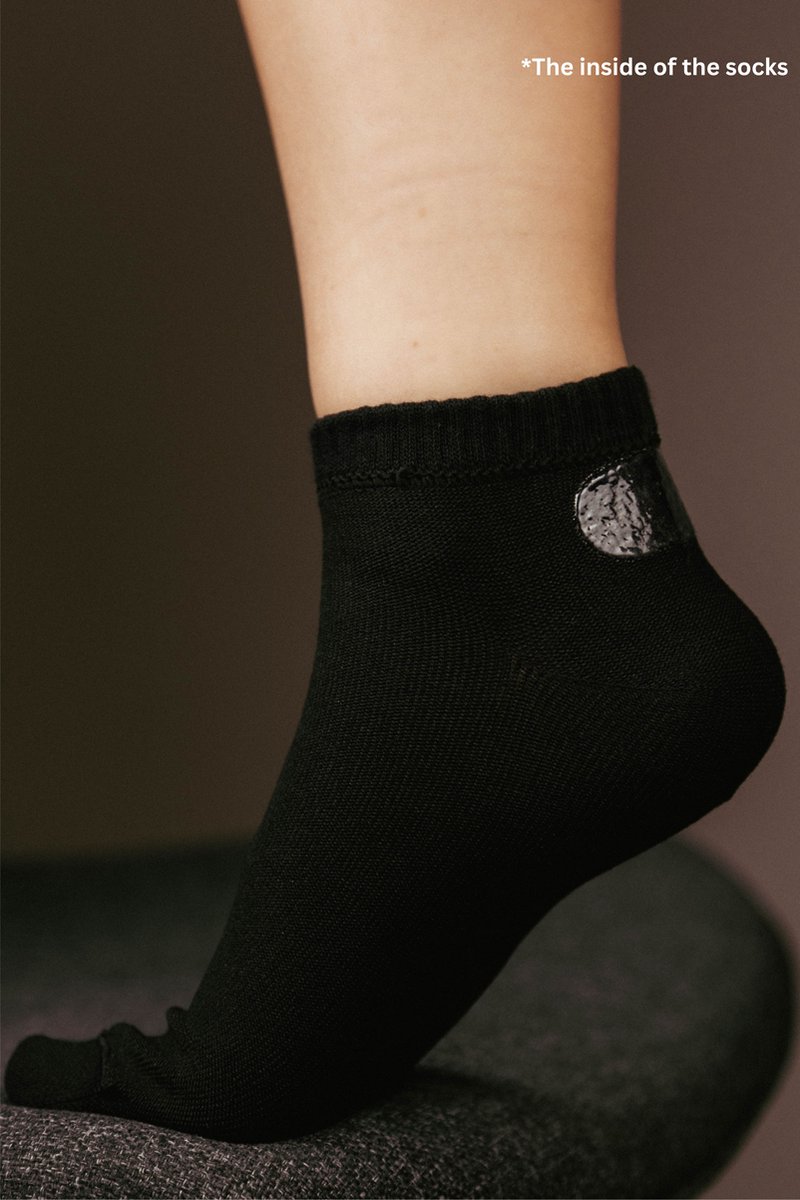 MASUK Anti-Blaar Enkelsokken (6 Paar) – Comfortabel & Ademend – Zwart – Unisex — cadeau in Cadeau-ideeën - foto 2