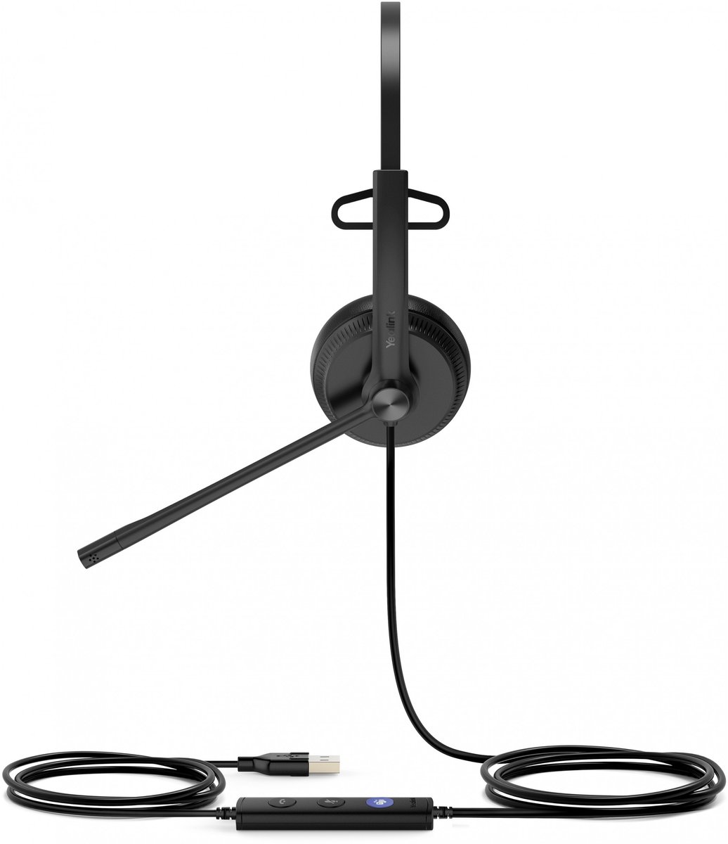 Headphones with Microphone Yealink YEA_UH34-MONO-T Black