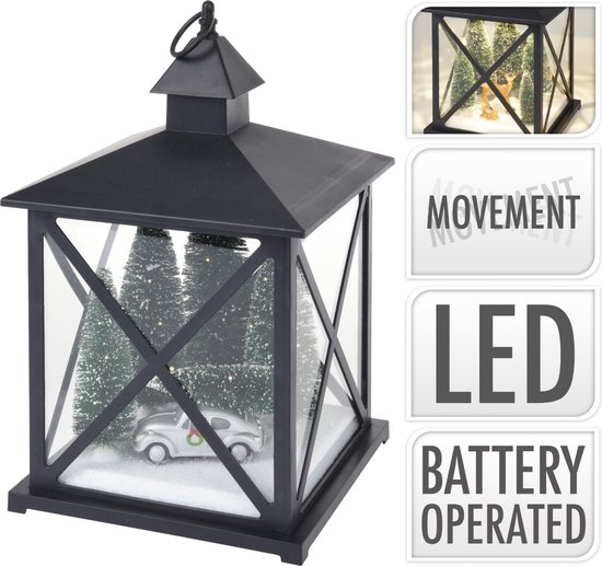 Kerstlantaarn 38cm - met licht