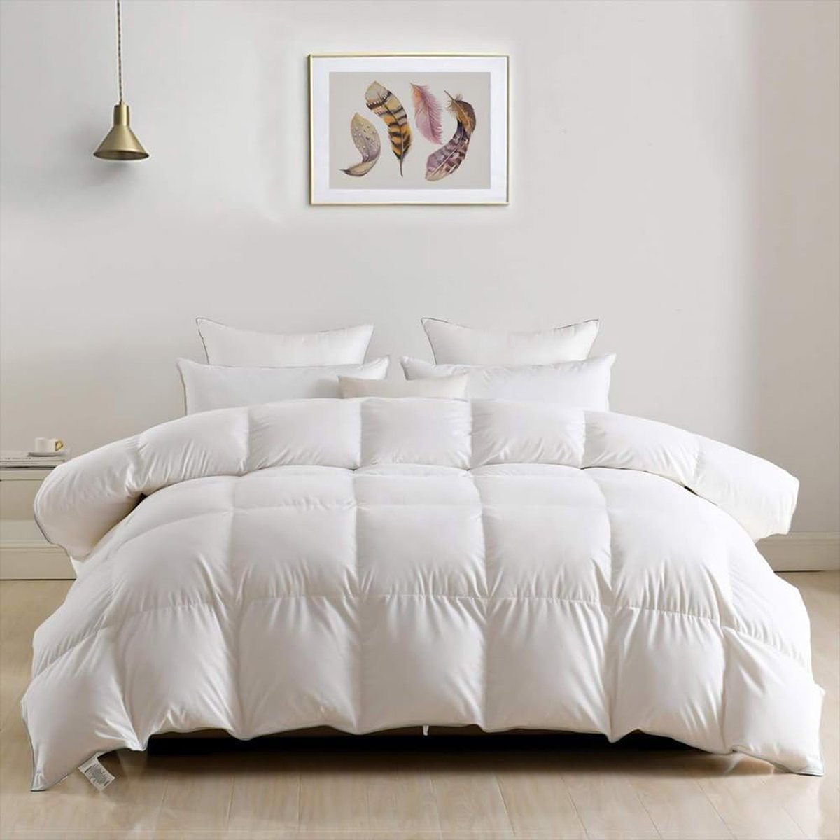 Goodivery ® Comfortabele Zomerdekbed van Ganzendons en Veren - 220 x 240 cm, Ademend en Stil