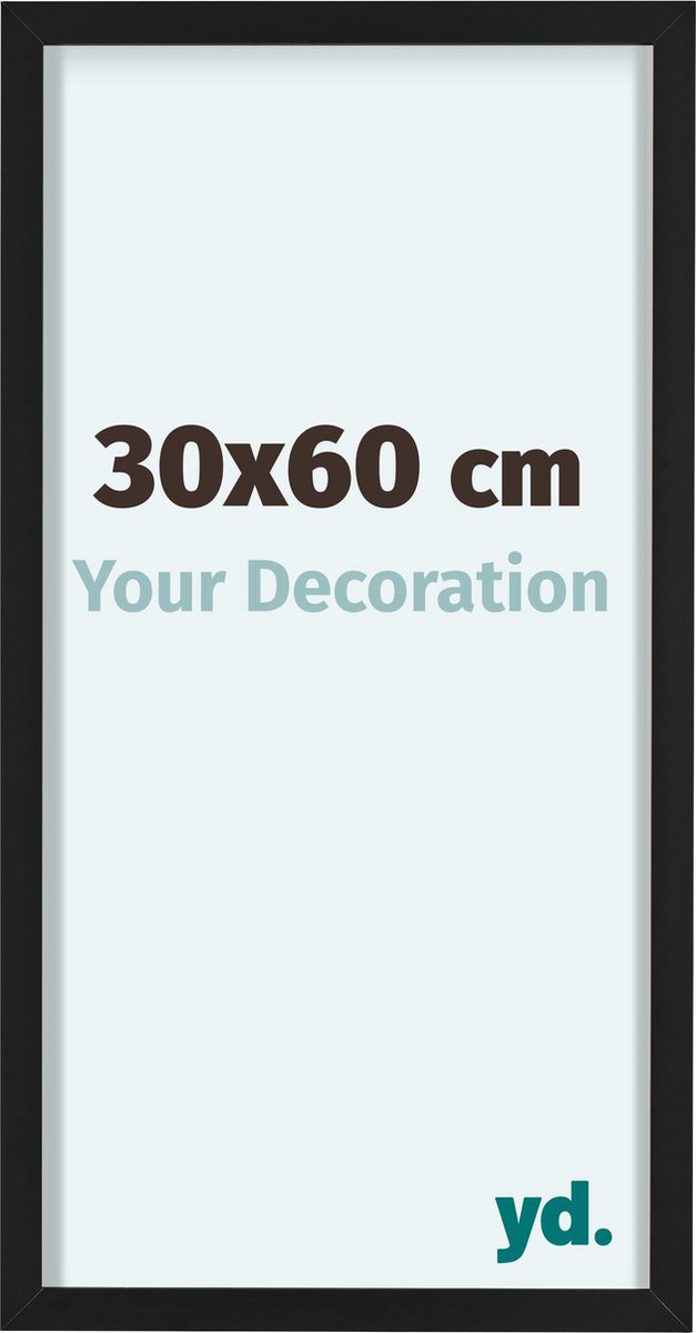 yd. Your Decoration - Fotolijst 30x60 cm - Aluminium - Zwart - Virginia
