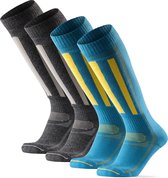 DANISH ENDURANCE Skisokken - van Merino Wol - Meerkleurig - 43-47 - 2-pack