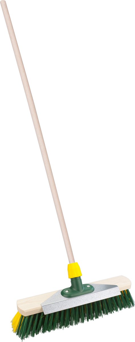 Goedkoopste Straatbezem Snowmaster voor buiten - Bezemkop 40 cm - Kunststof - Steel hout 120 cm - met schraper