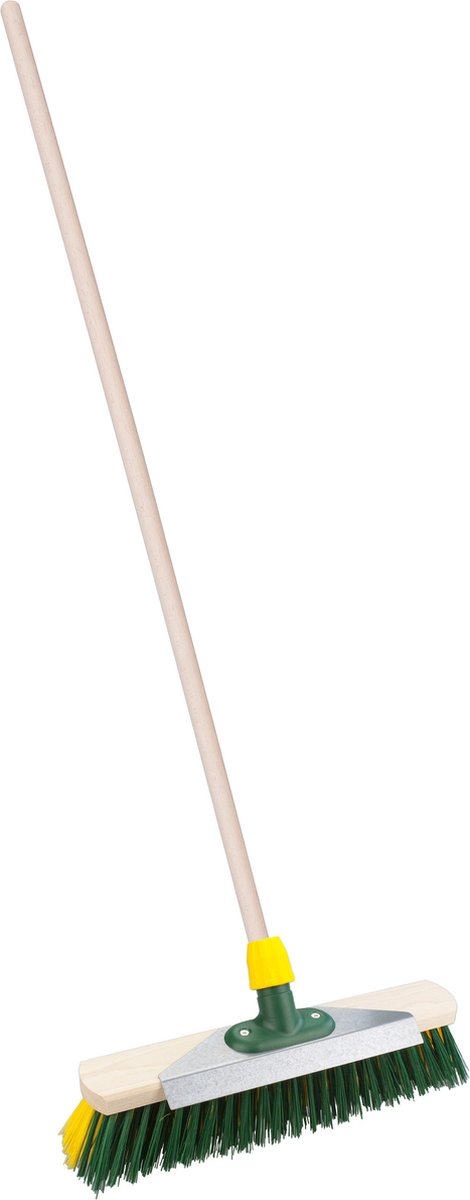 Goedkoopste Straatbezem Snowmaster voor buiten - Bezemkop 40 cm - Kunststof - Steel hout 130 cm - met schraper