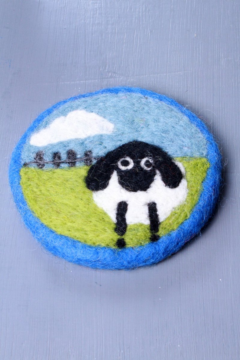Pachamama - Onderzetters - Schaap - Set van 4 stuks