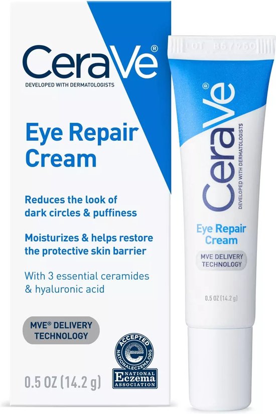 CeraVe Eye Repair Cream - Oogcrème - wallen en donkere kringen - 14.2g