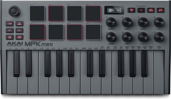 DTM・DAW AKAI MPKmini SPECIAL EDITION GRAY Akai MPK mini mk3 Grey MIDI keyboard controller special