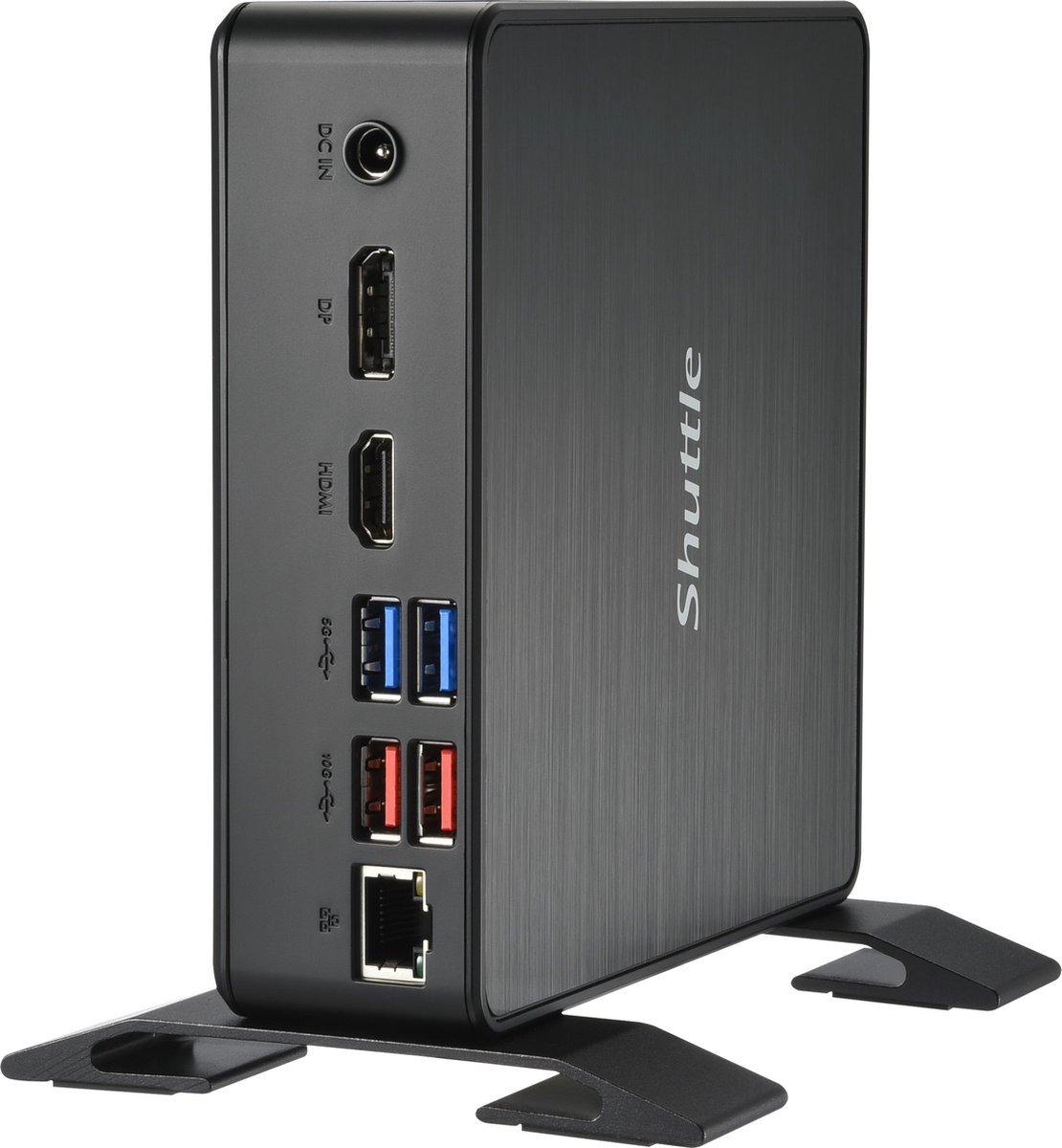 Shuttle XPC Nano PC NC40U, Intel Celeron 7305U, 1x HDMI, 1x DP,1xUSB-C/DP, 6x USB3.2, 1x 2.5 bay, 2