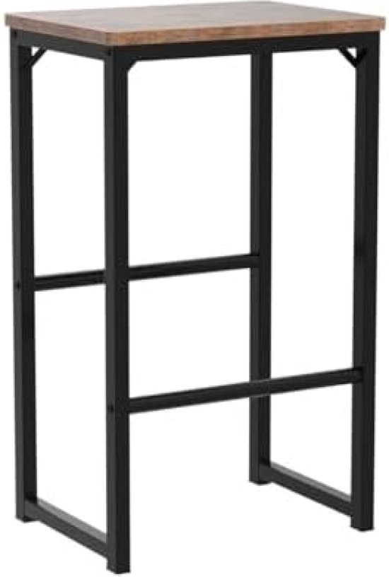 HOOBRO Bar Stools Set of 2 Bar Chairs with Different Height Pedals, Black Steel Frame, for Living Room, Dining Room, Kitchen, Industrial Design