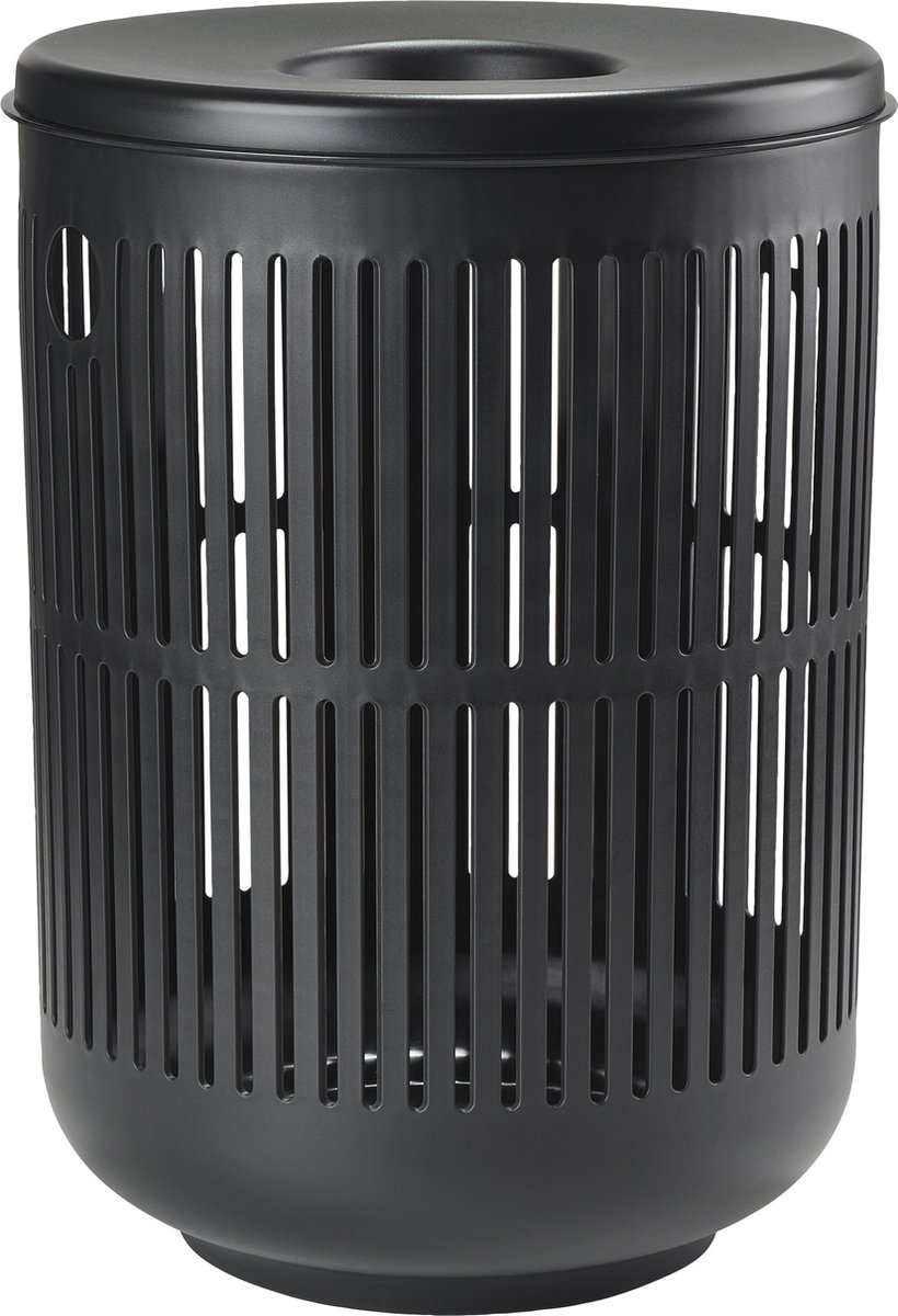 Goedkoopste Zone Denmark Ume Wasmand Dia 40 x 54 cm Black - wasmand met deksel - zwart - wassen - huishouden