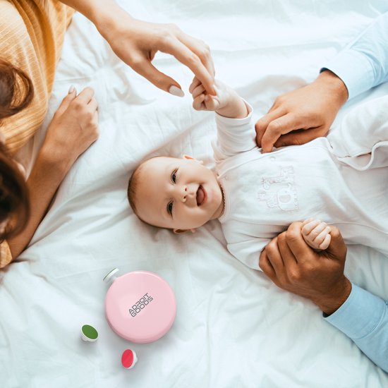 AdroitGoods Elektrische Baby Nagelvijl - Baby Nagelknipper - Manicureset Baby - Nagelschaartje - 6 Vijlen - Incl. Batterij - Roze van AdroitGoods — afbeelding 5