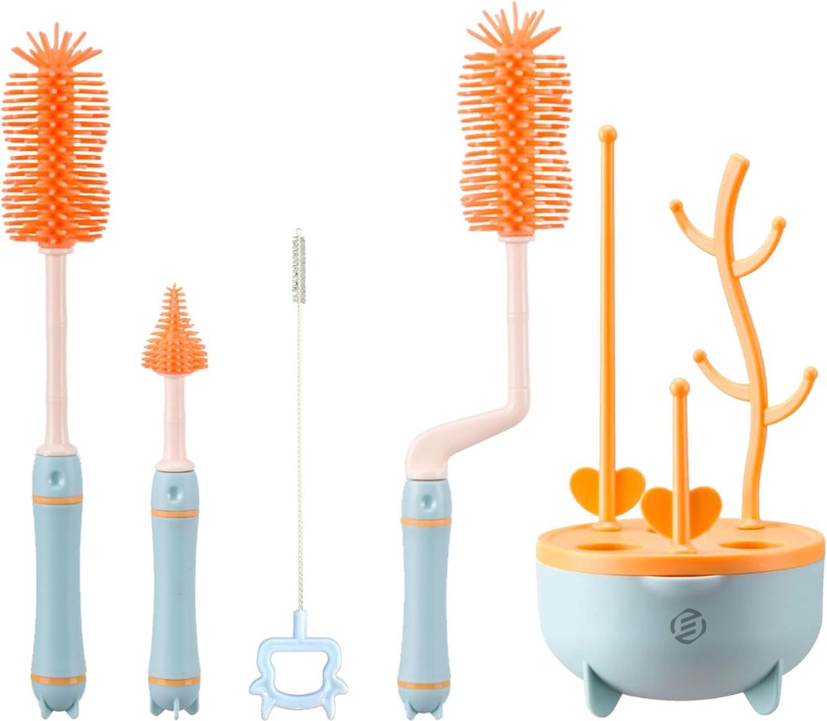 Goedkoopste Equivera Flessenborstel - Flessenborstel Baby - Flessenreiniger - Flessen Borstel - Flesvoedingaccessoires - Babyaccessoires