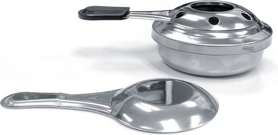 HENDI Fonduebranders – set van 2 – roestvrij staal – Ø92x(H)40mm — afbeelding 2