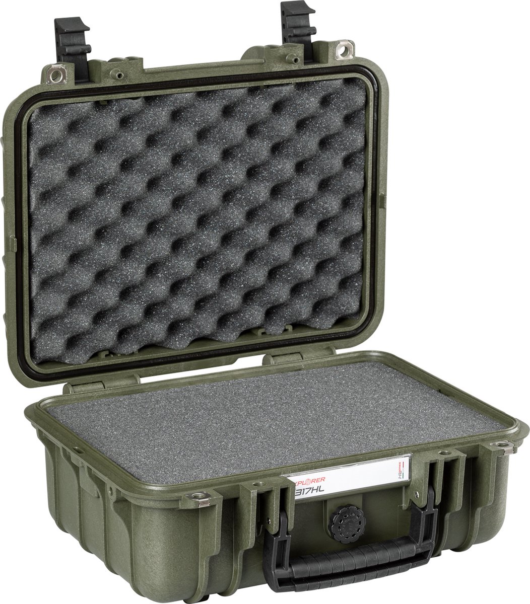 Explorer Cases 3317HL Koffer Groen met Plukschuim