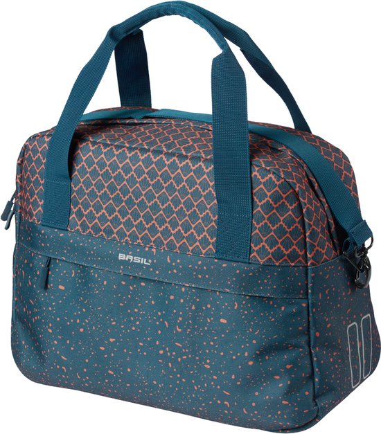 Basil Flair - Fietsschoudertas - 18L - Navy- Waterafstotend - Reflectiedetails