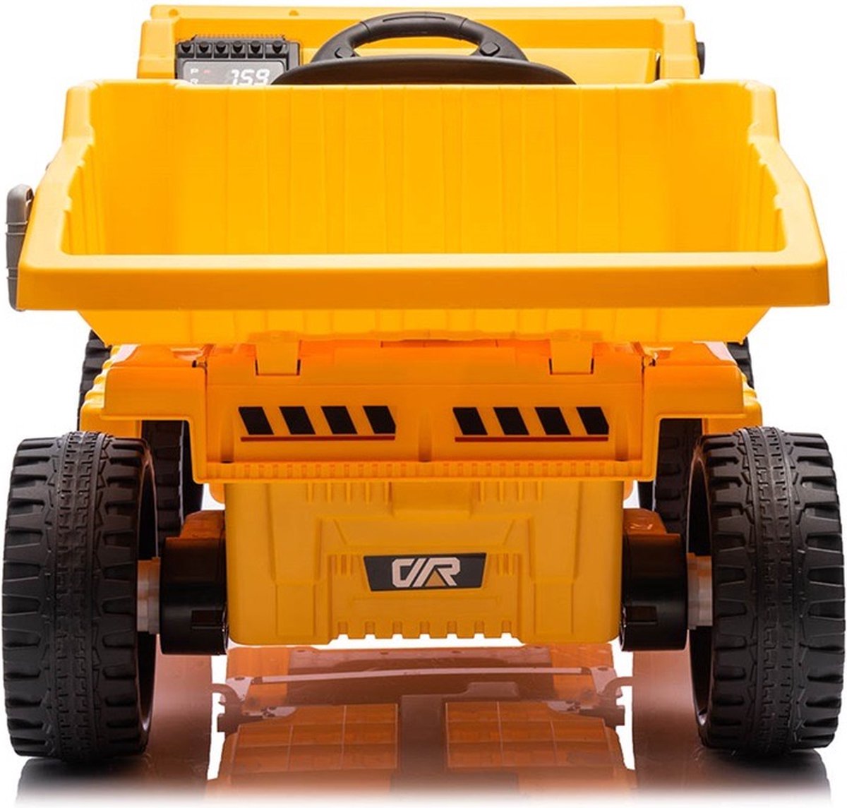 Kiepwagen Werkvoertuig Kinderauto Geel | 12V
