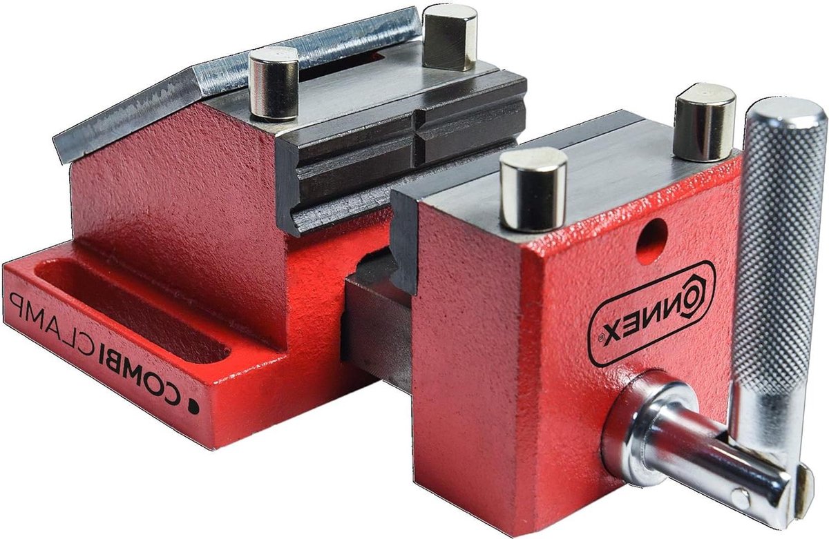 80 mm bankschroef combilamp met verstelbare kop - COX875080
