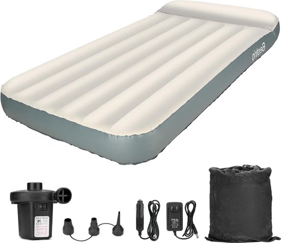 HAGO24 Premium Luftbett 200x100cm I Aufblasbares Gästebett Für Bis Zu 150kg I Bequeme Luftmatratze Selbstaufblasend I Hochwertiges Camping Bett 4468588838