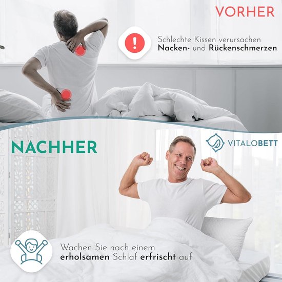 Sleep & Dream hoofdkussen, Multipo 11 cm - Morpheus Beddengoed