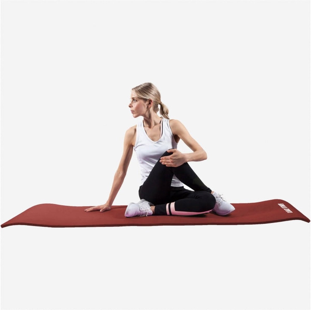 Gorilla Sports Yogamat Deluxe - Fitnessmat - Robijn thumbnail 3