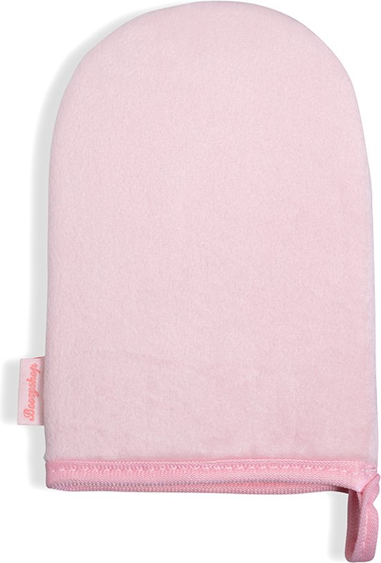 Boozyshop ® Zelfbruiner handschoen - Tanning Mitt - Tanning glove - Self tan handschoen - Egaal en streeploos resultaat - Lichaam en gezicht - Roze