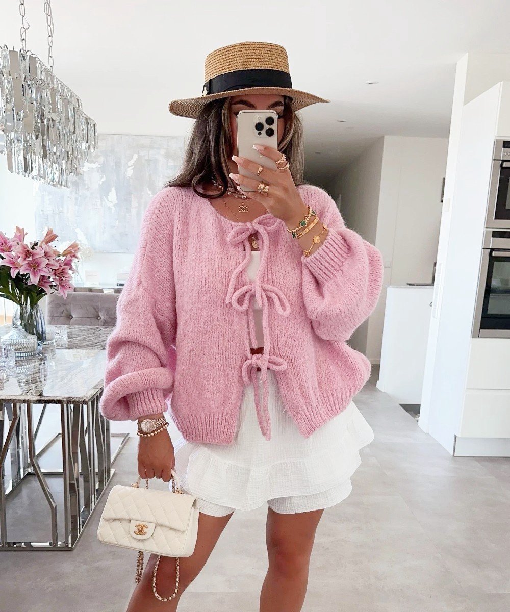 Cardigan Rose Pour Fille Sophie Dess - Taille 6 Mois, 100% Coton, Neuf Avec étiquettes, Parfait Pour Pâques Ou Le Printemps