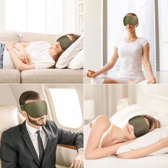 Gritin 100% verduisterend slaapmasker voor vrouwen en mannen - Oogmasker zonder oogdruk voor zijslapers, 3D-uitsparing, oogvriendelijk, ultrazachte en comfortabele blinddoek - Roze