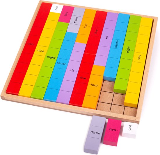 jeu de maths en bois connecter les nombres