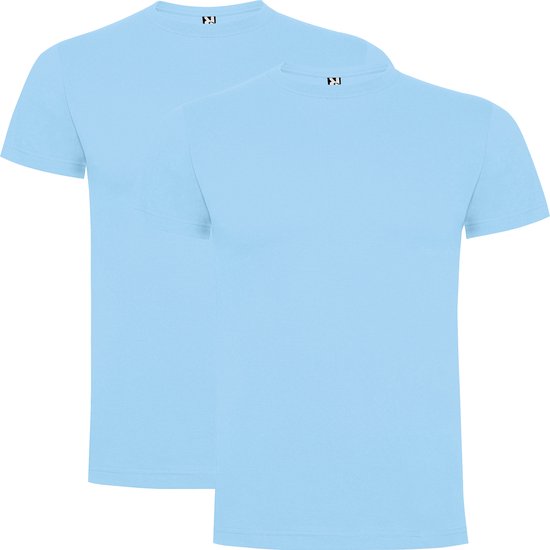 Blauw clair Lot de 2 t-shirts Premium Roly Dogo taille XXL