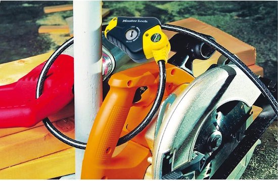 Veiligheidskabel met sleutelslot - Verstelbare vergrendelingskabel van 30 cm tot 18 m - Python - Voor Sportuitrustingen en Gereedschap — afbeelding 3