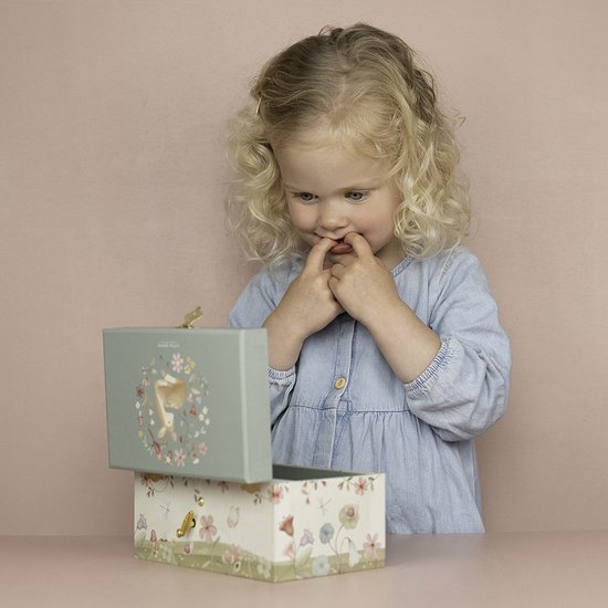 Little Dutch juwelenkistje met muziek - Forest Friends - met hertje figuur - met speciaal vak voor ringetjes en extra lade - decoratief van Little Dutch — afbeelding 5