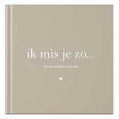 Fyllbooks - Ik mis je zo - Invulboek - Herinneringsboek - Taupe