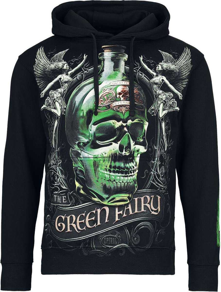 Spiral - The Green Fairy Hoodie/trui - M - Zwart