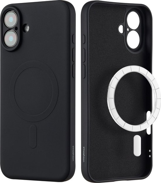 imoshion Hoesje - Geschikt voor iPhone 16 - Color Backcover geschikt voor MagSafe - Zwart