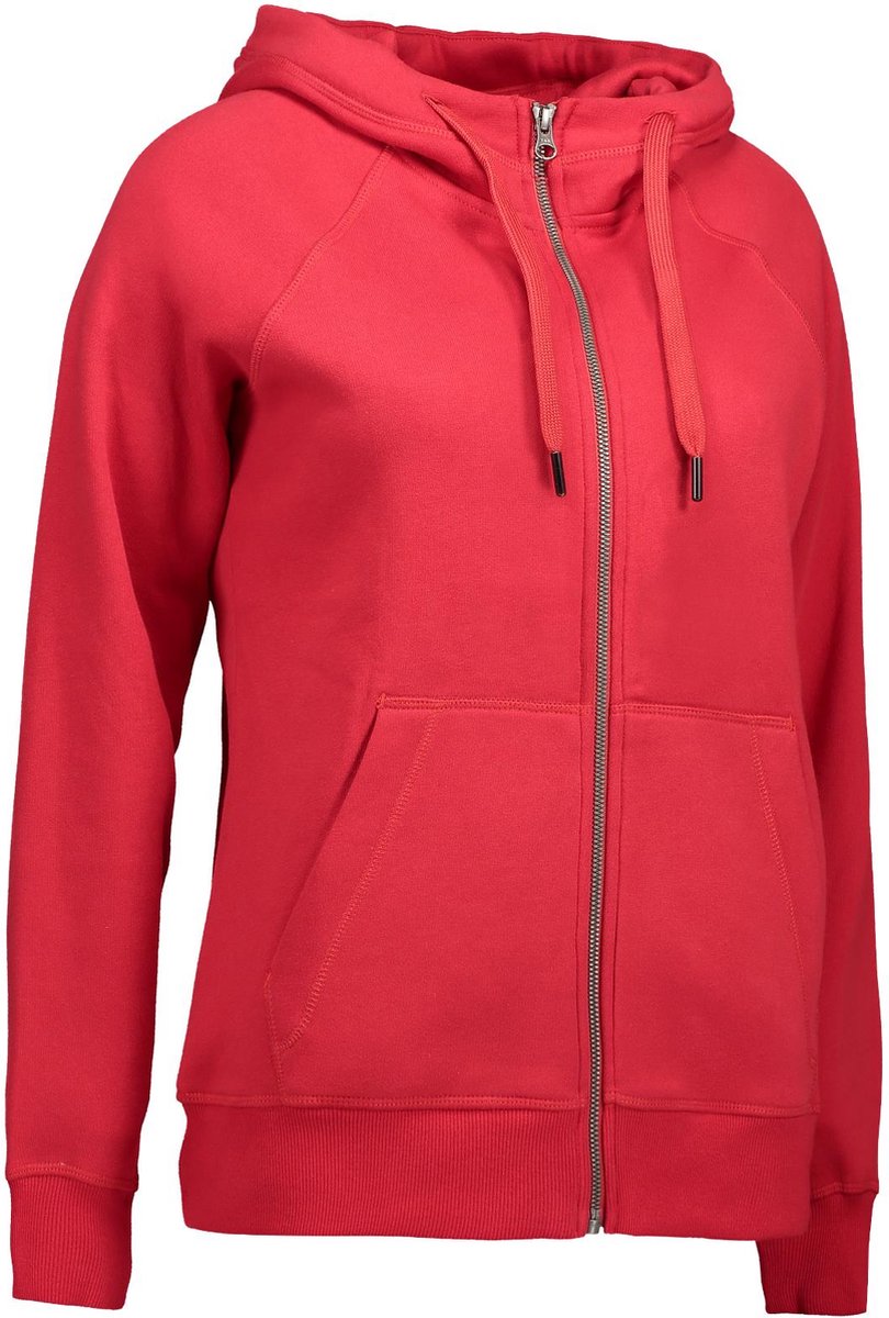 ID Hoodie Core Vest met Rits Dames Rood - Maat XS