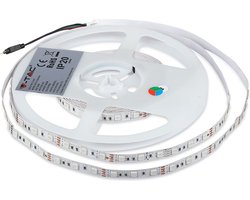 V-TAC VT-5050 60 IP20-RGB Set LED Striplight Kits - EU Stekker - IP20 - RGB - 5m Rol